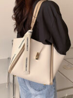 Textured mother-child class commuter tote bag - Image 6