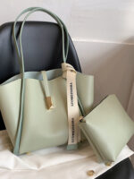 Textured mother-child class commuter tote bag - Image 3